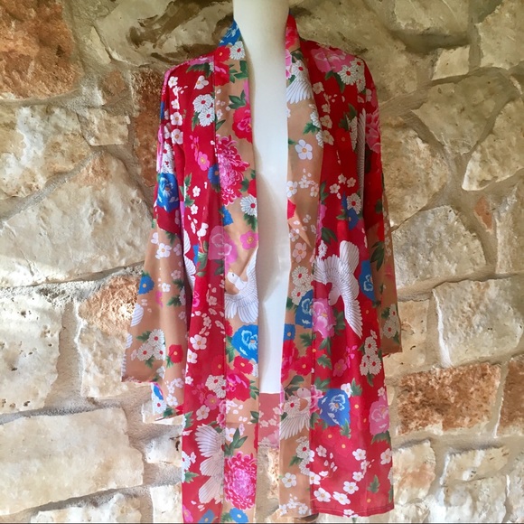 5⭐️Fave! Cherry Blossom Kimono Coverup - Picture 7 of 8